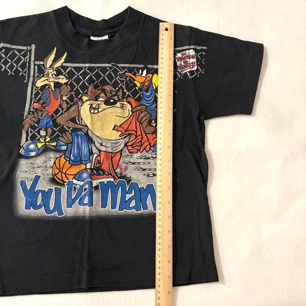 Vintage Kids 1998 Looney Tunes Taz Basketball T-Shirt Tee Size 5T - Picture 6 of 7